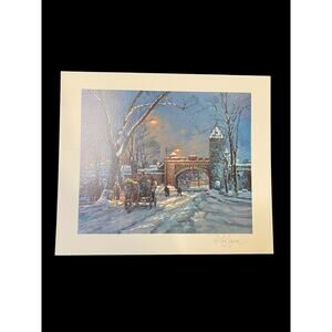 Littorio Del Signore La Porta St. Louis Quebec Seriolithograph & COA Numbered